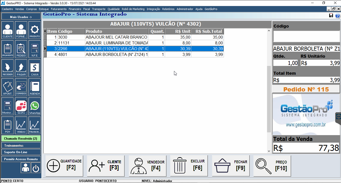 Desconto no PDV por produto
