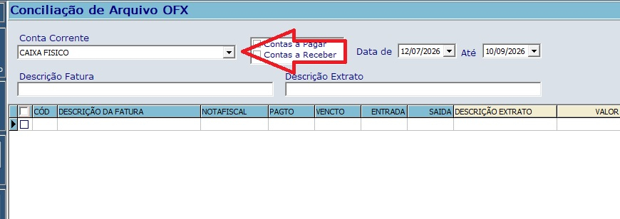 Como fazer a conciliação de Extrado OFX (3)