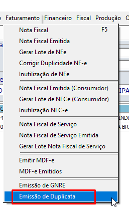 Emissão de duplicata