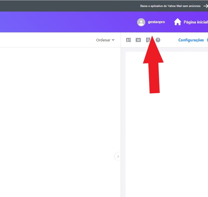 Configurar senha do yahoo para aplicativo externo