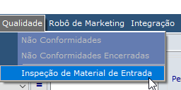 Inspeção de material